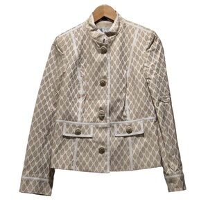 Talbots Collection Women's Size 8 Blazer Lattice Jacquard Career Casual Blazer